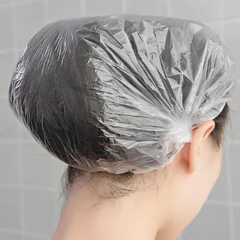 200 ADET Tek Kullanımlık Duş Şapka Temizle Spa Saç Salon Otel One-Off Banyo Elastik Duş Başlığı Banyo Ürünleri Banyo Caps