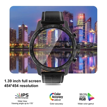 2021 Tam dokunmatik ekranlı akıllı saat Erkekler Kalp Hızı Kan Basıncı Saatler Spor Spor Yeni çelik bant Bluetooth Çağrı Smartwatch
