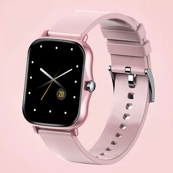 2021 Yeni Kadın akıllı saat 1.69 Renkli Ekran Tam Dokunmatik Spor Izci akıllı saat Bayanlar Bluetooth Smartwatch Android IOS Için