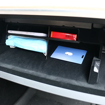 Co-pilot havasız ortam kabini Fıçı tahtası Organizatör Raf Raf Tesla Modeli 3 Y Araba Iç Depolama Kurulu bölme plakası