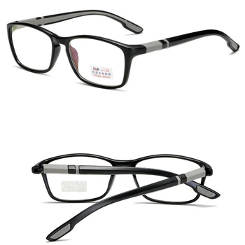 Erkek okuma gözlüğü Kadınlar için Anti Mavi Ray TR90 Rahat Spor Moda Kare Tam Çerçeve Ultra Hafif Hipermetrop Hediye Ebeveynler için