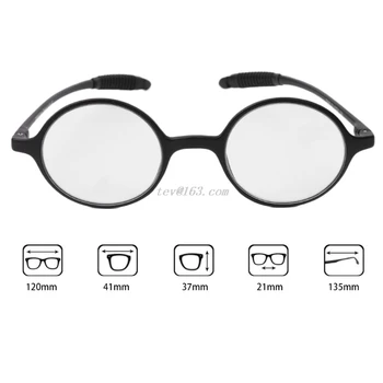 Hafif TR90 Yuvarlak okuma gözlüğü Reçine Presbiyopi Gözlük + 1.0~ + 4.0