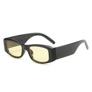 Moda Küçük Dikdörtgen Beyaz Güneş Gözlüğü Kadın Shades UV400 Retro Kare Trend Cadılar Bayramı Leopar güneş gözlüğü Erkekler 2022 Gözlük