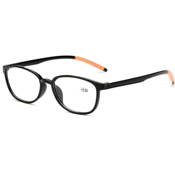 Moda Ultralight okuma gözlüğü kadın erkek Unisex TR90 çerçeve şeffaf Lens Presbiyopik gözlük +1.0 +1.5 +2.0 +2.5 +3.0 3.5 4.0