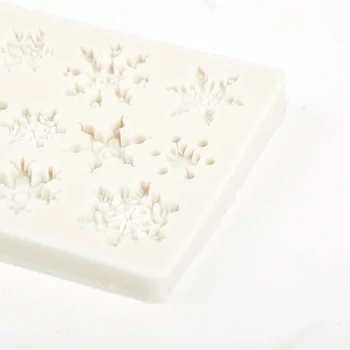 Noel 3D kar tanesi silikon fondan kalıp kek dekorasyon sınır pişirme kalıp