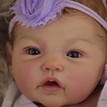 Yeniden doğmuş bebek Kiti 20 İnç Boyasız Bitmemiş Unassemble bebe reborn Bebek Parçaları DIY Boş Yeniden Doğmuş Bebek Kiti